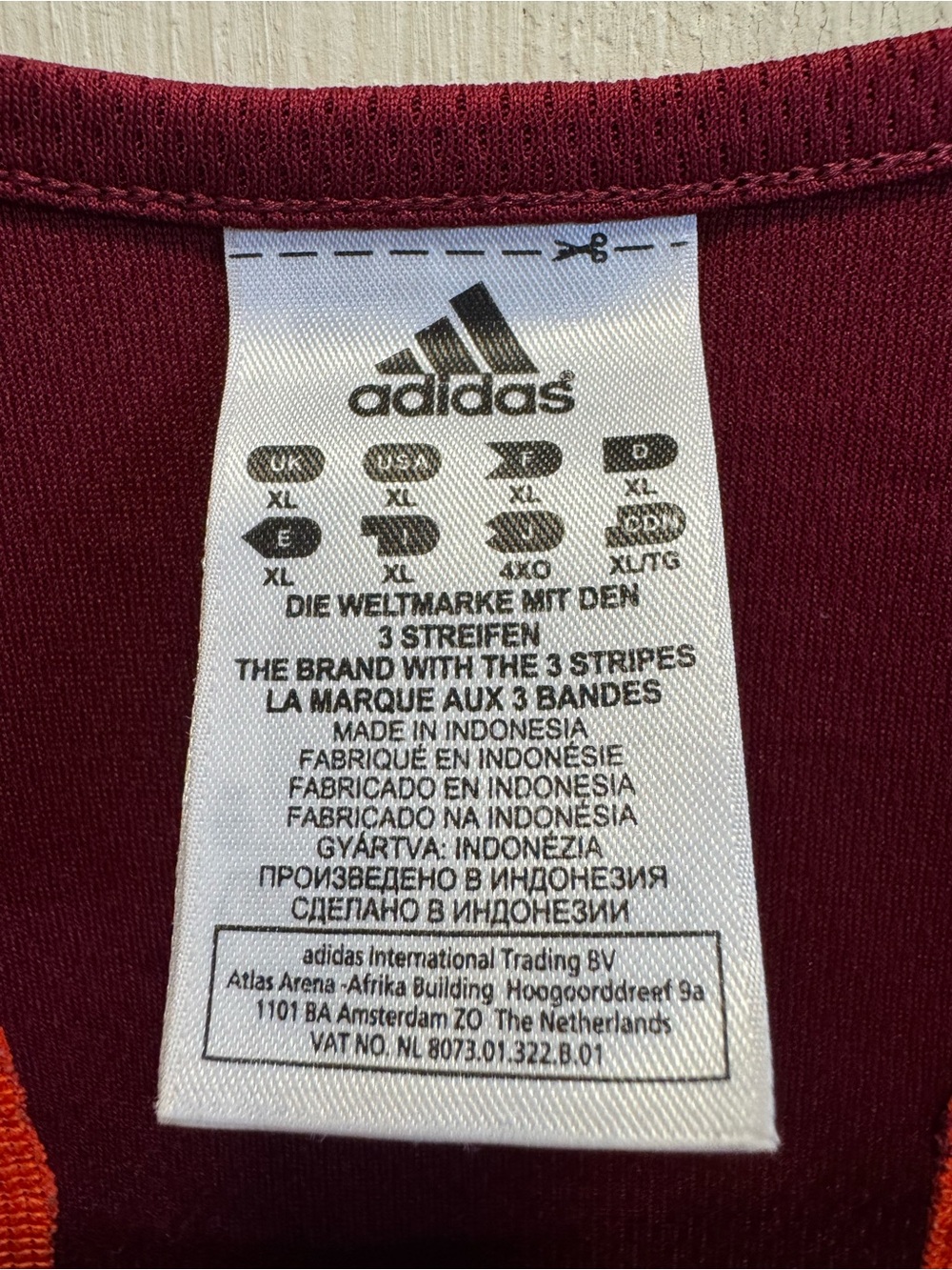 Adidas Men’s Maroon & Orange Racerback Tank - Picture 5 of 7